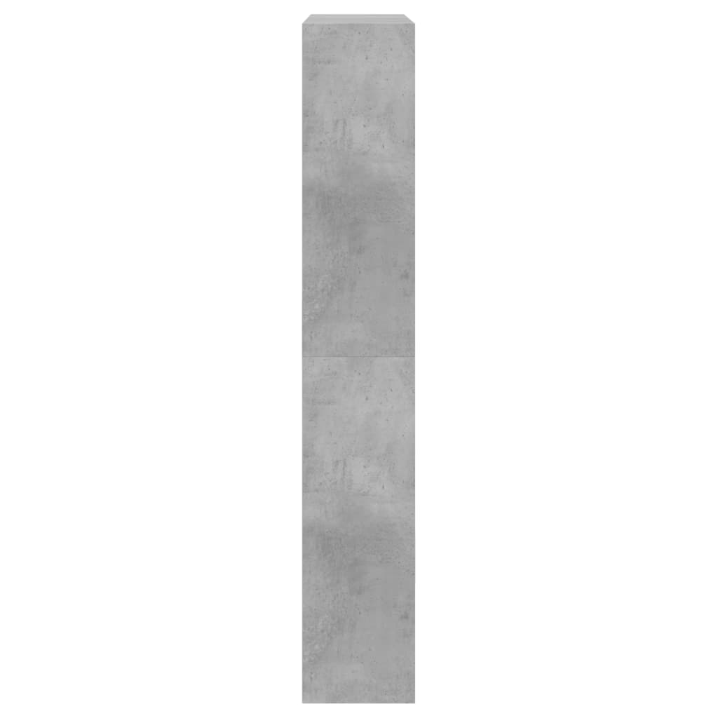 vidaXL Sapateira 80x21x125,5 cm derivados de madeira cinzento cimento