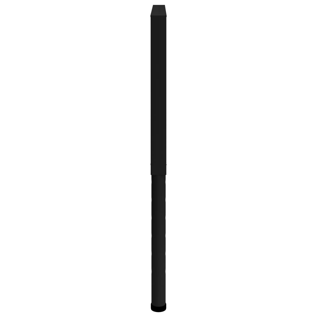 vidaXL Estruturas bancada ajustáveis 2 pcs 85x(69-95,5) cm metal preto