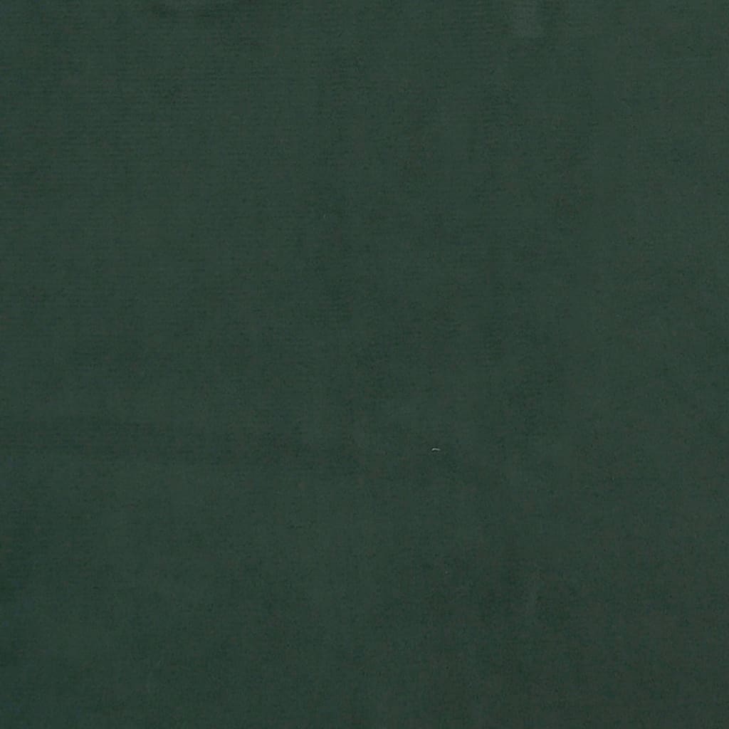 vidaXL Colchão de molas ensacadas 120x190x20 cm veludo verde-escuro