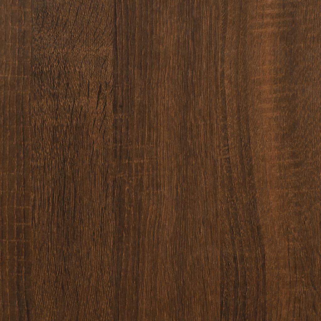 vidaXL Mesa consola 75x34,5x75 cm derivados madeira carvalho castanho