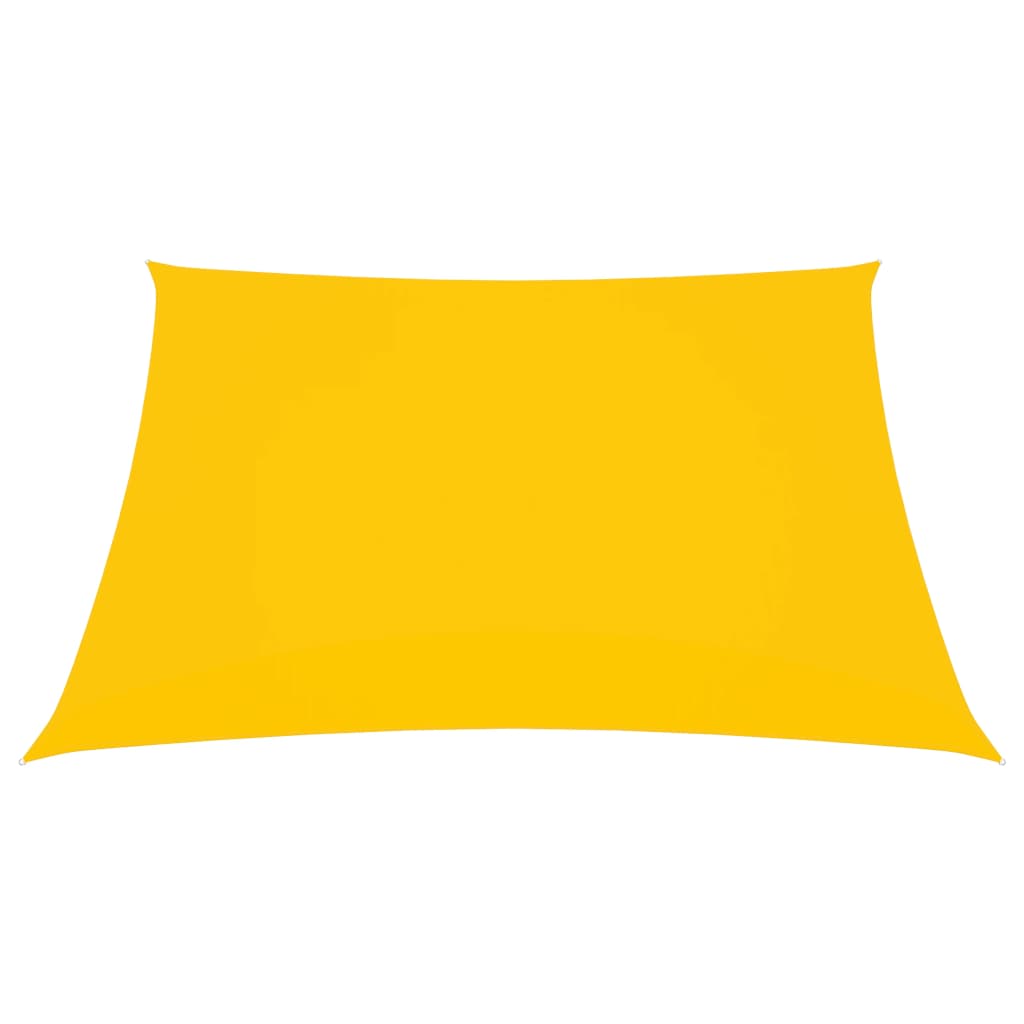 vidaXL Para-sol estilo vela tecido oxford retangular 3,5x5 m amarelo