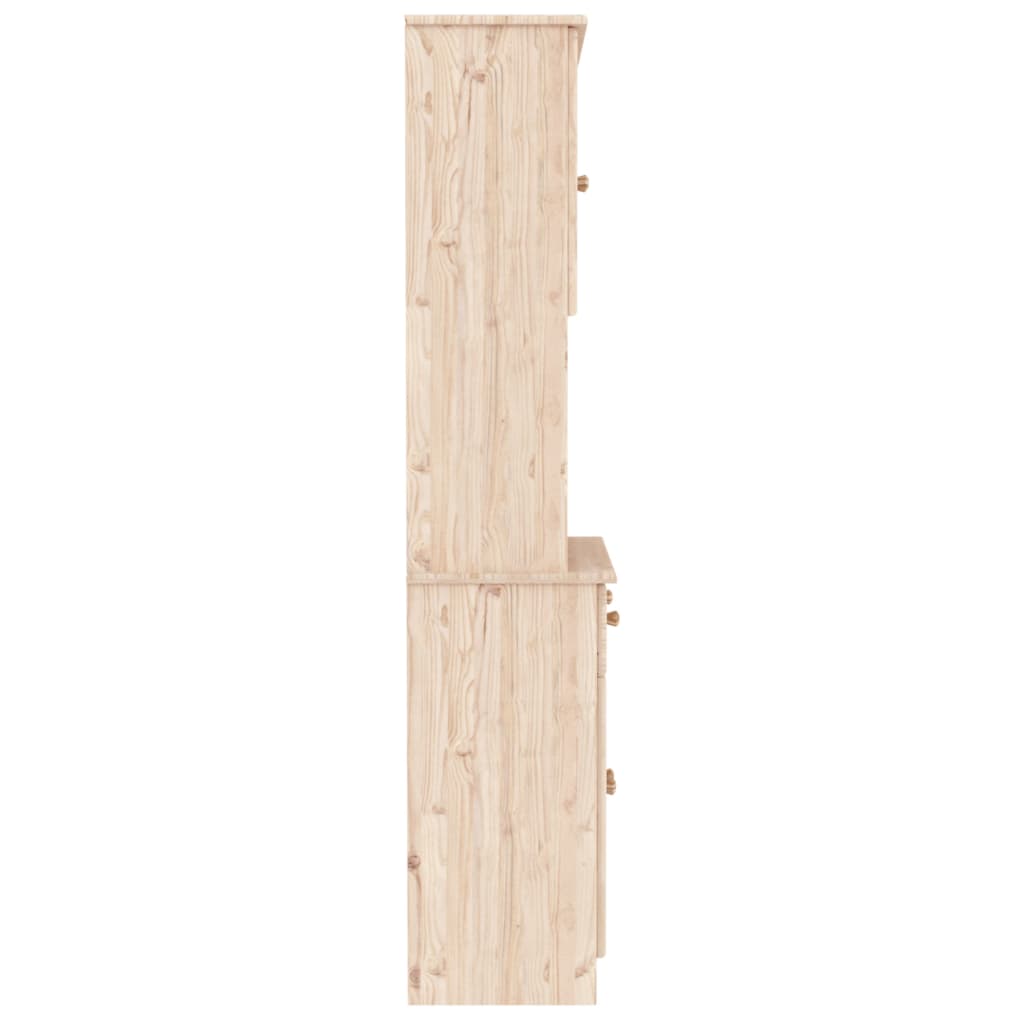 vidaXL Aparador alto ALTA 77x35x165 cm madeira de pinho maciça