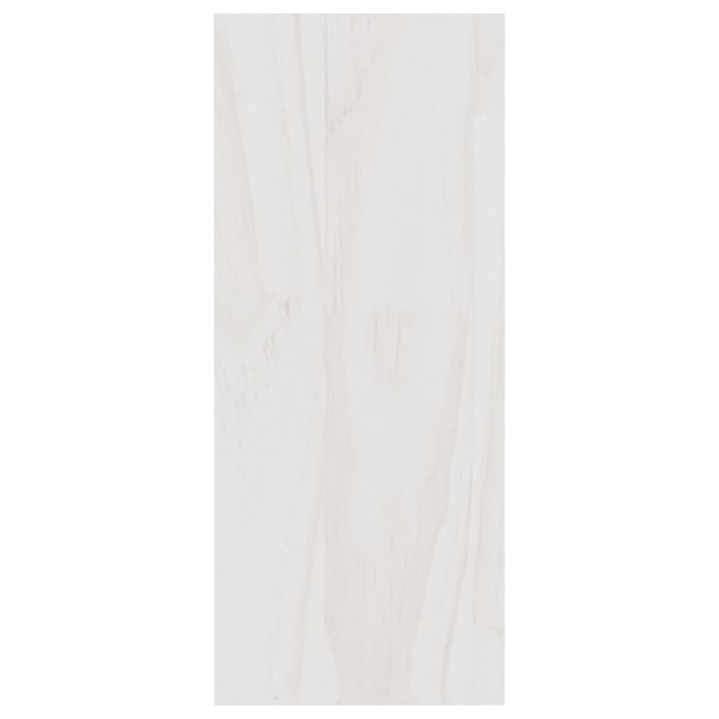 vidaXL Estante 40x30x71,5 cm pinho maciço branco