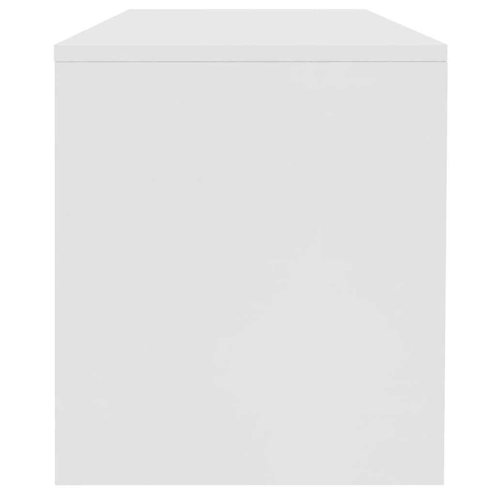 vidaXL Mesa de centro 100x40x40 cm contraplacado branco