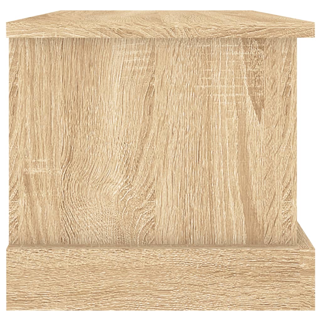 vidaXL Caixa de arrumação 50x30x28 cm deriv. madeira carvalho sonoma