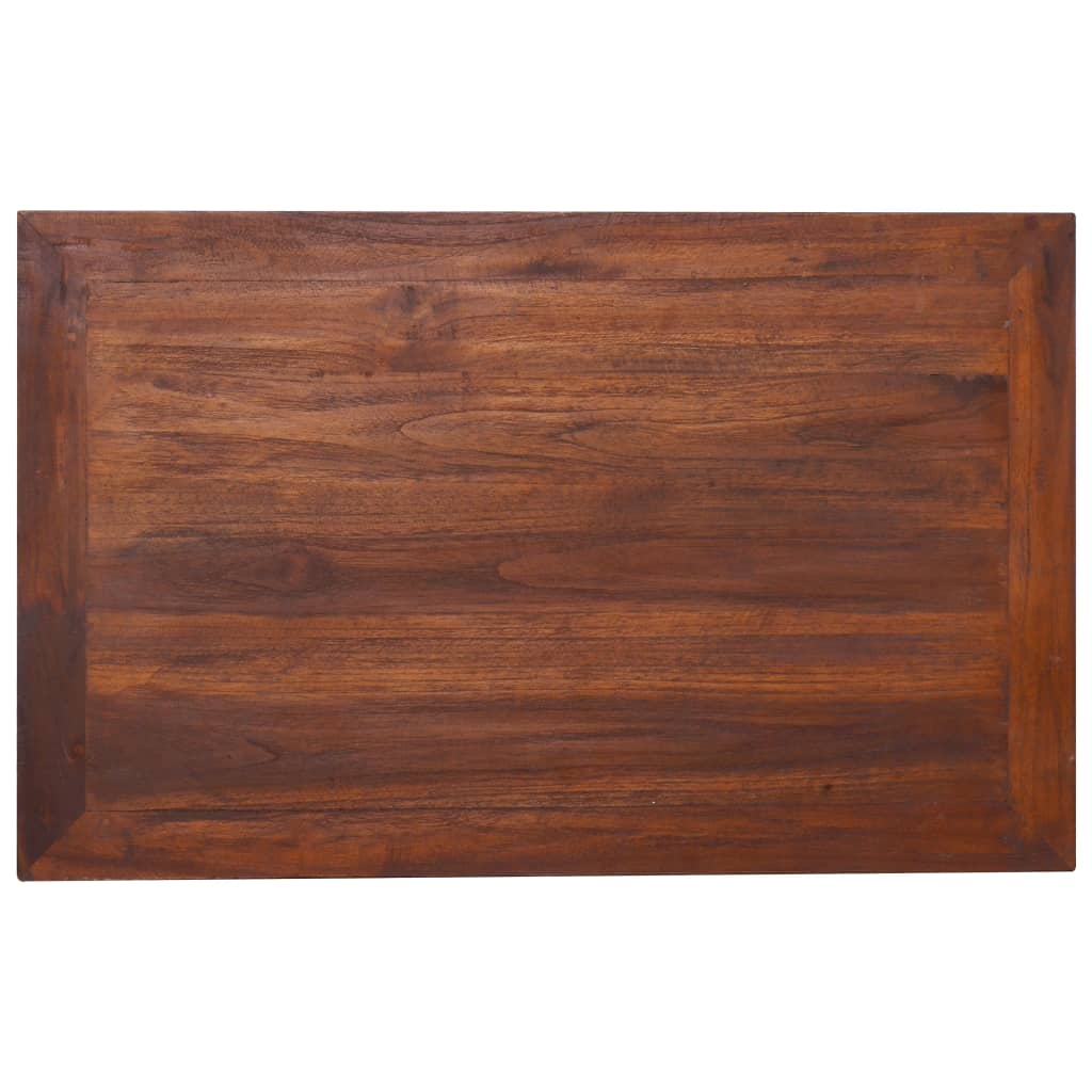 vidaXL Mesa de centro 80x50x40 cm madeira de teca maciça