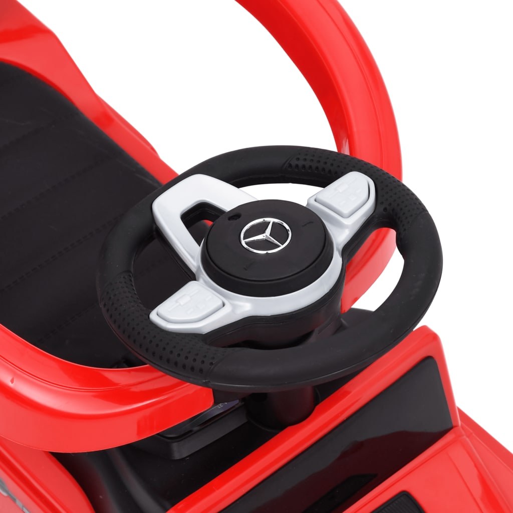 vidaXL Carro infantil de empurrar Mercedes-Benz G63 vermelho