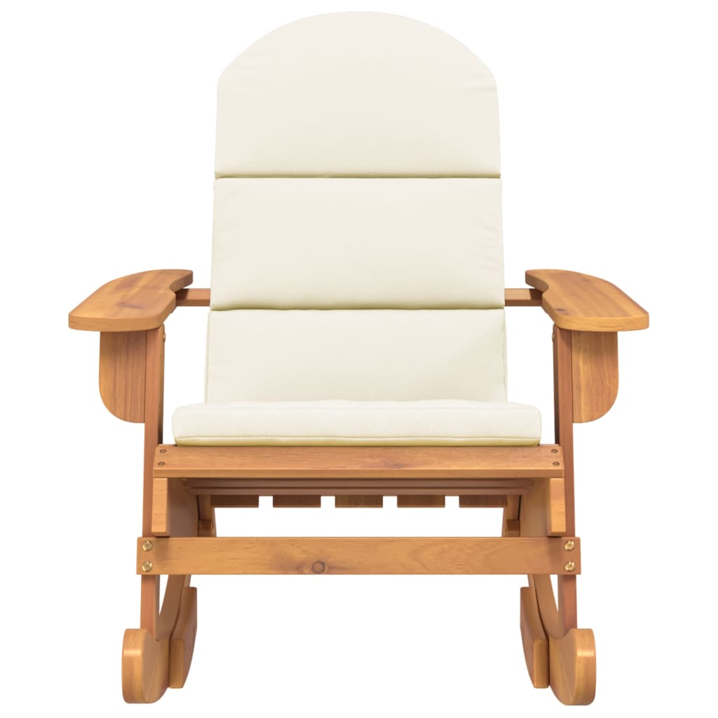 vidaXL Cadeira de baloiço Adirondack com almofadões acácia maciça