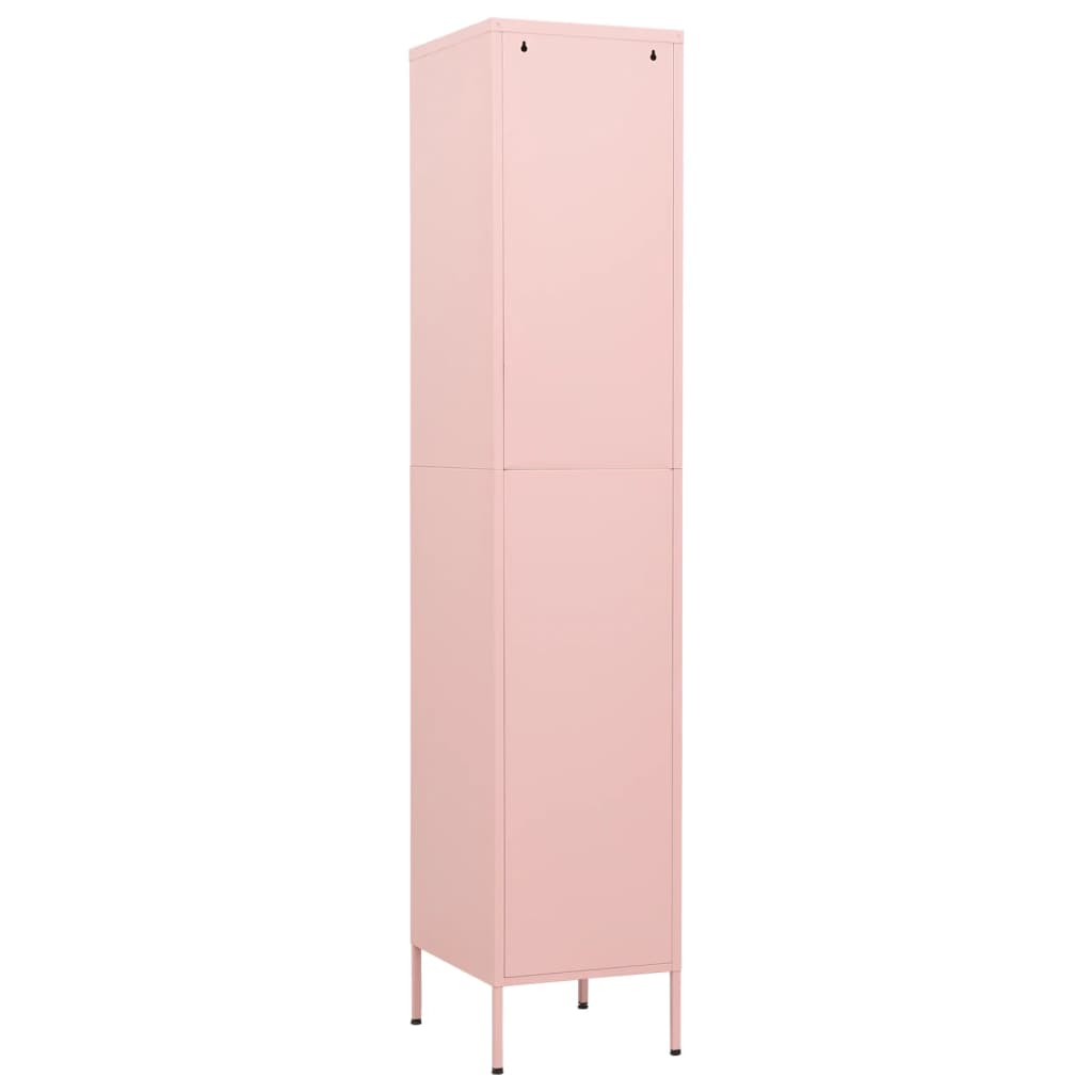 vidaXL Cacifo 35x46x180 cm aço rosa