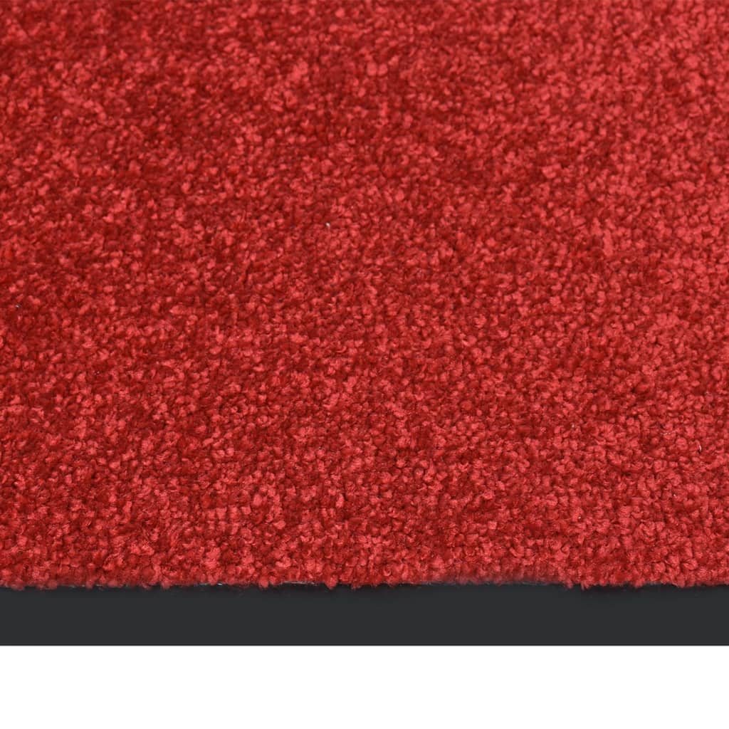 vidaXL Tapete de porta 80x120 cm vermelho