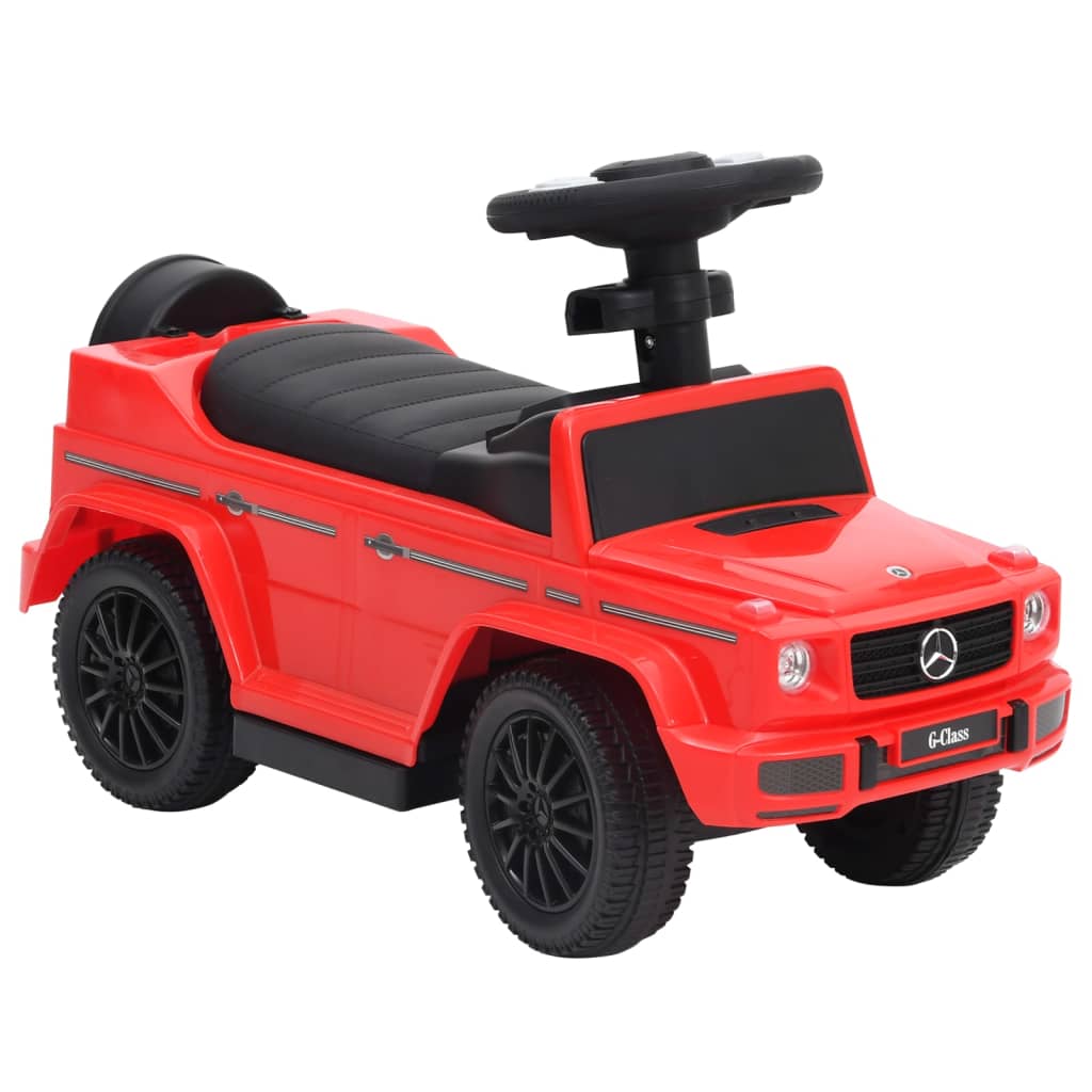 vidaXL Carro infantil de empurrar Mercedes-Benz G63 vermelho