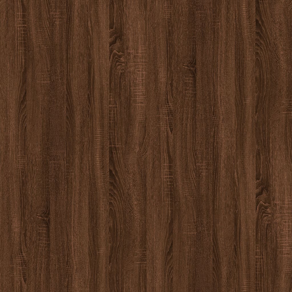 vidaXL Mesa consola 100x39x75 cm derivados madeira carvalho castanho