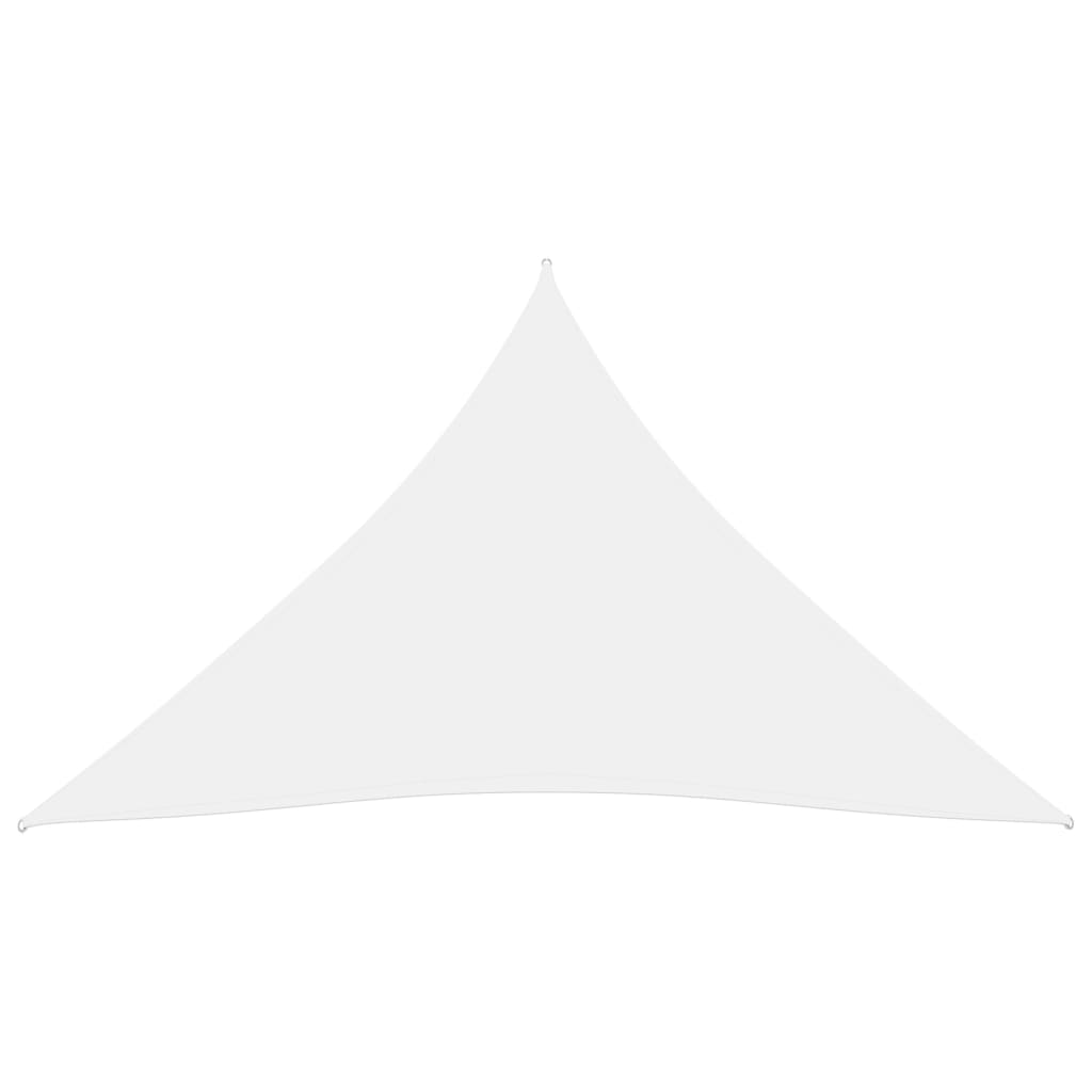 vidaXL Para-sol estilo vela tecido oxford triangular 3x4x4 m branco