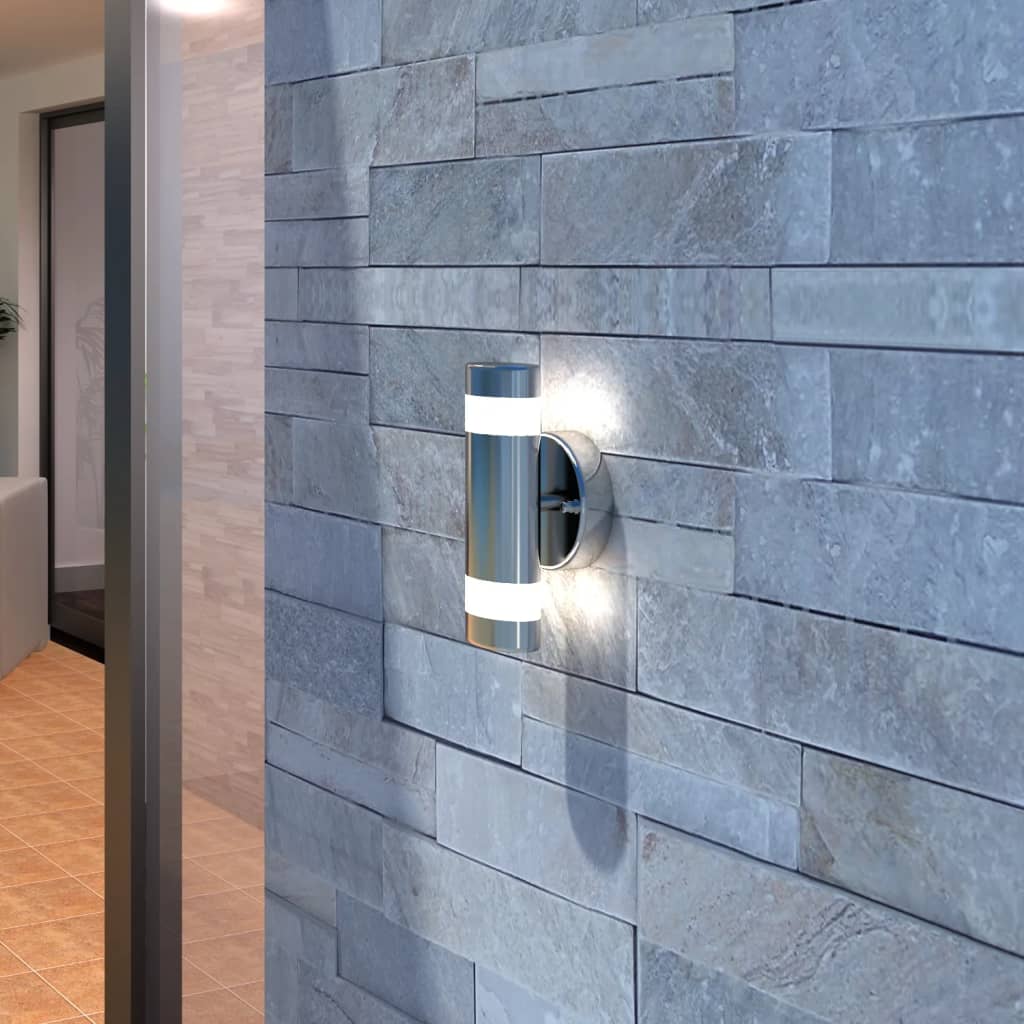 Aplique LED de parede interior exterior / Aço Inoxidável