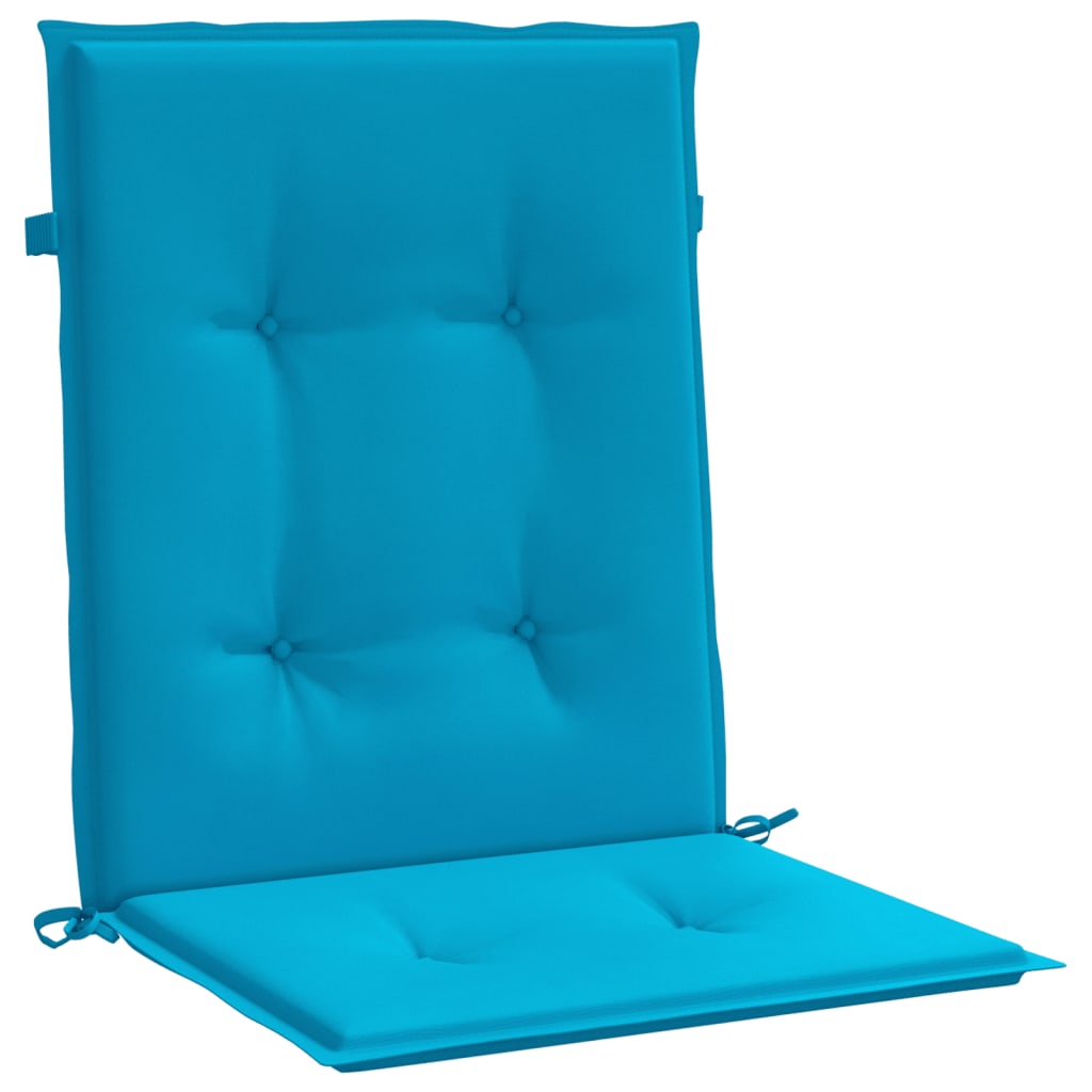 vidaXL Almofadões lombares p/ cadeiras de jardim 4pcs oxford azul