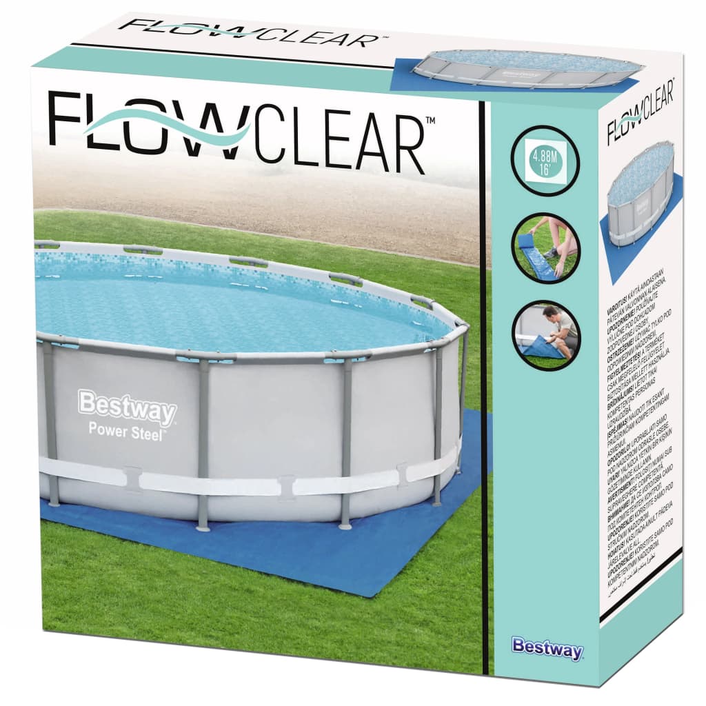 Bestway Pano para chão de piscinas Flowclear 488x488 cm