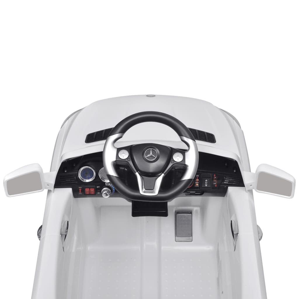 Carro eléctrico Mercedes Benz ML350 branco 6V com controlo remoto