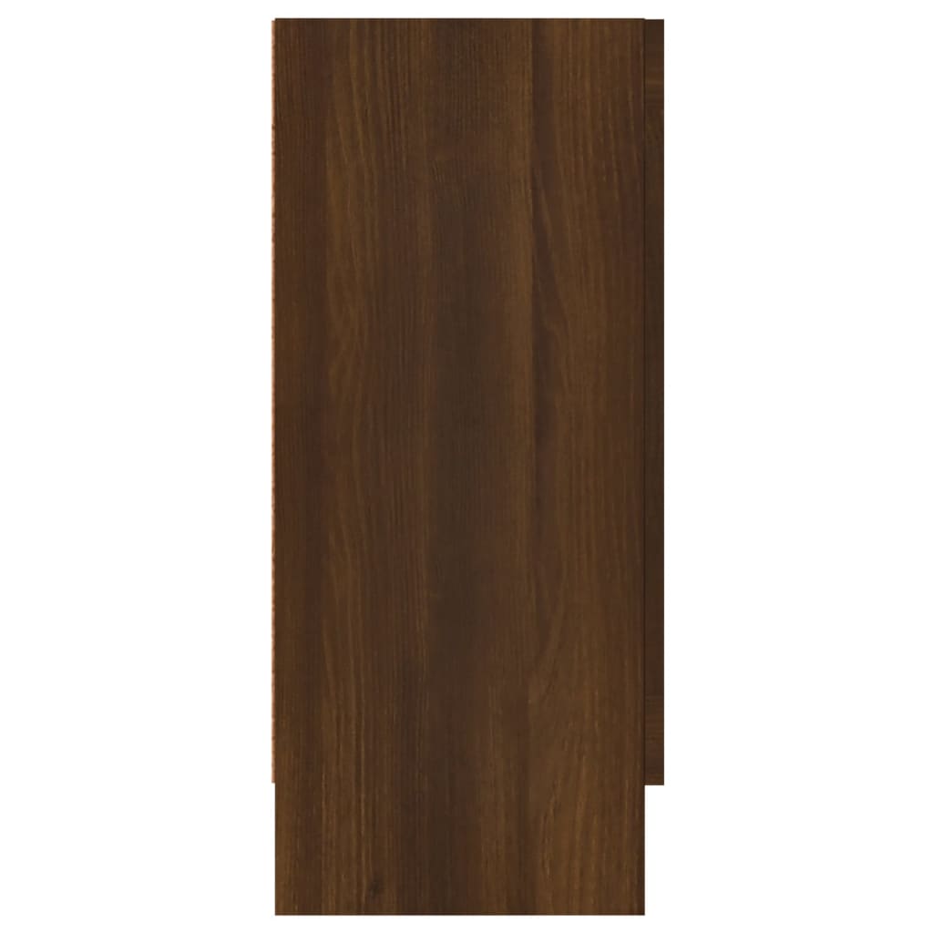 vidaXL Aparador 120x30,5x70cm madeira processada cor carvalho castanho
