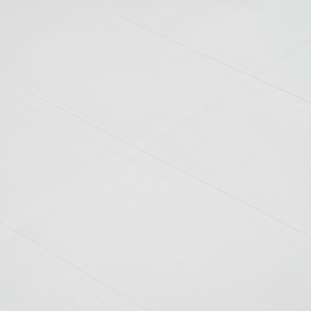 vidaXL Mesa de jardim 79x79x72 cm plástico branco com aspeto de vime