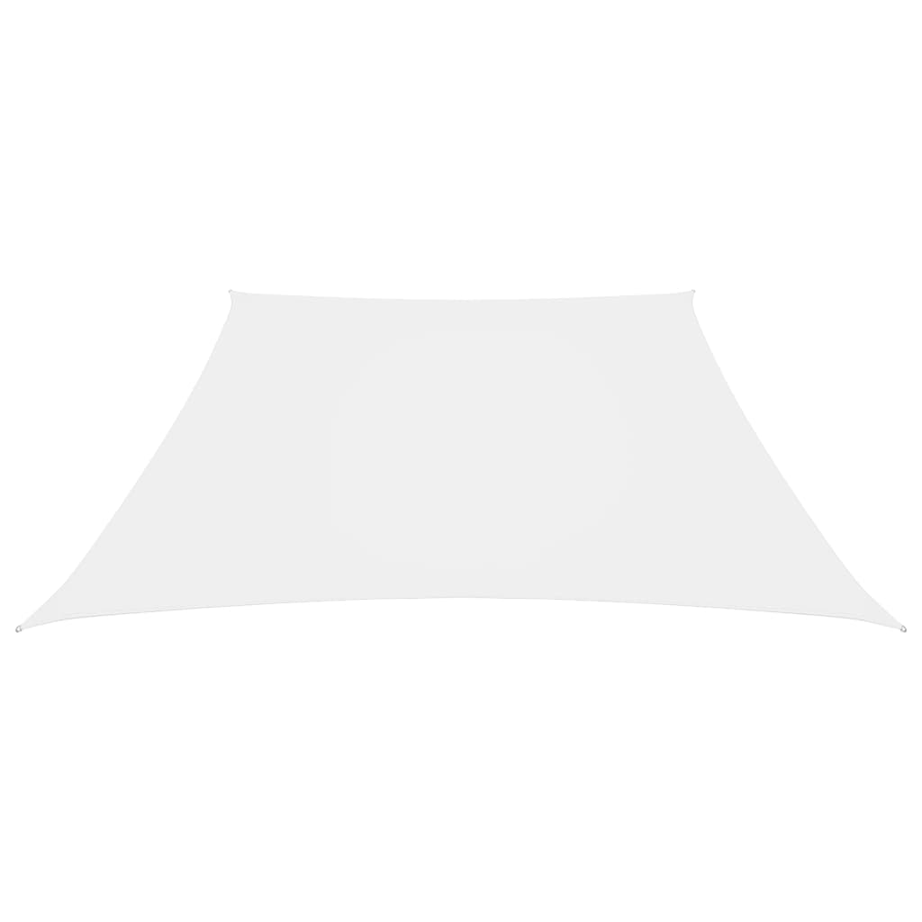 vidaXL Para-sol estilo vela tecido oxford trapézio 4/5x4 m branco