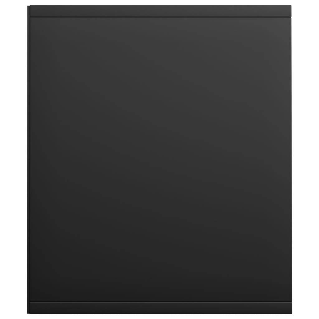 vidaXL Estante/móvel de TV 36x30x143 cm contraplacado preto