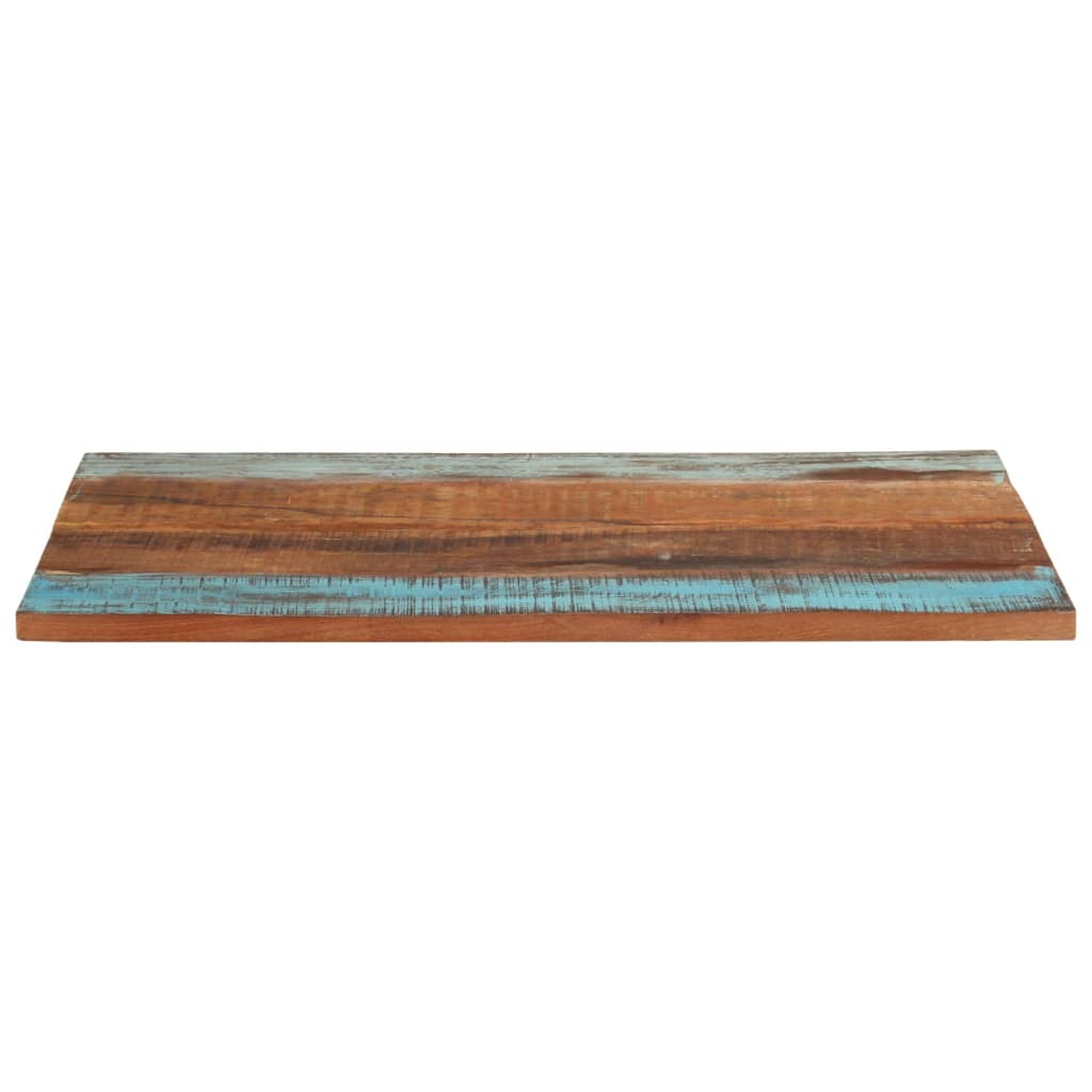 vidaXL Tampo mesa retangular 70x90cm 25-27mm madeira recuper. maciça
