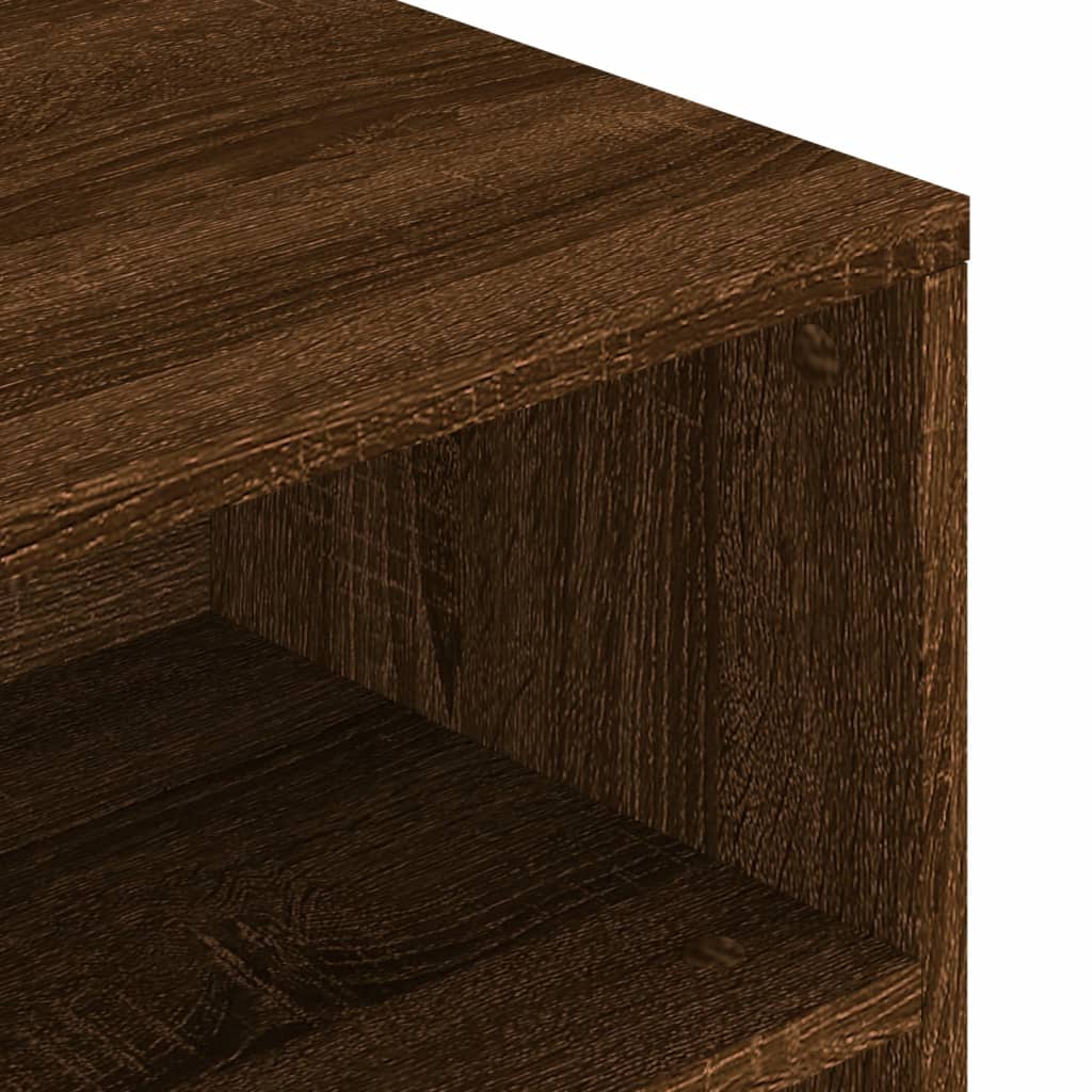 vidaXL Mesa de centro 90x55x42,5cm derivados madeira carvalho castanho
