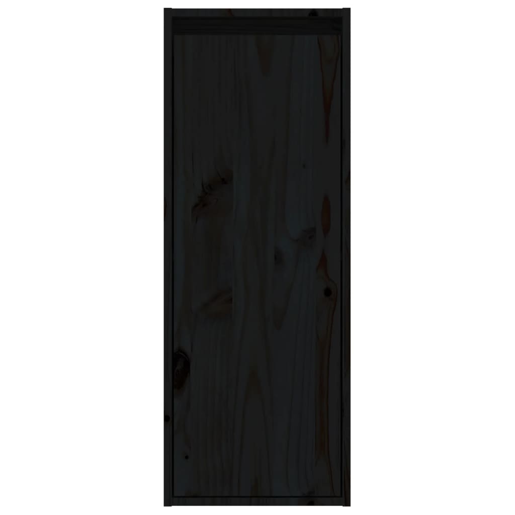vidaXL Móveis de TV 4 pcs madeira de pinho maciça preto