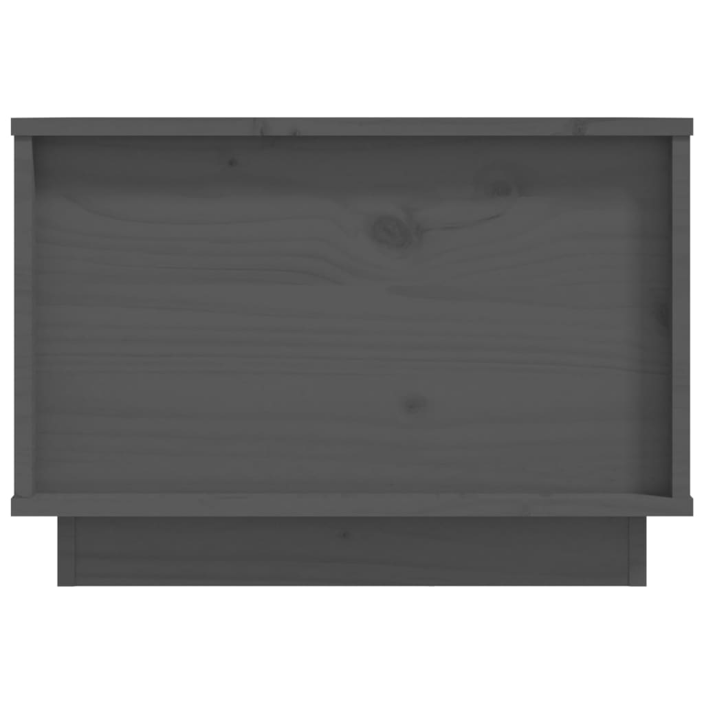 vidaXL Mesa de centro 40x50x35 cm madeira de pinho maciça cinzento