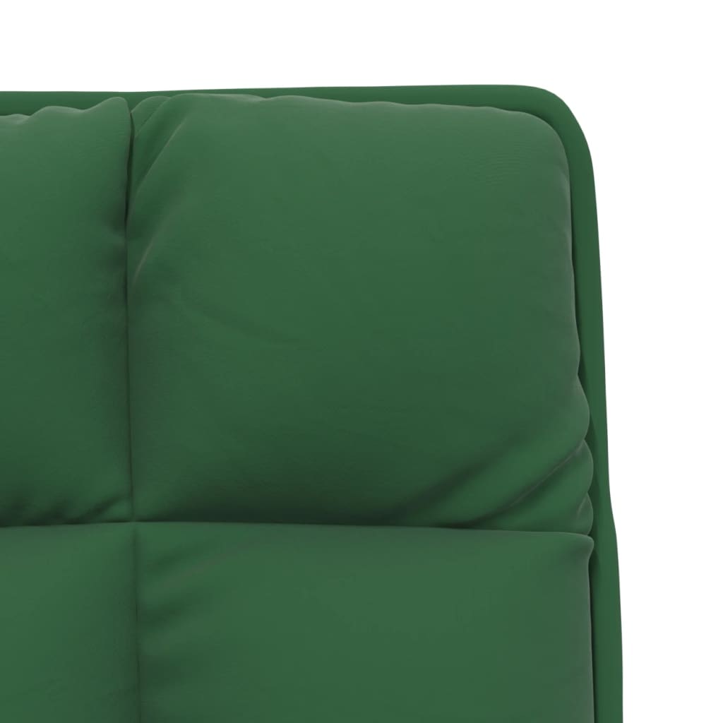 vidaXL Cadeira de lazer com estrutura de metal veludo verde-escuro