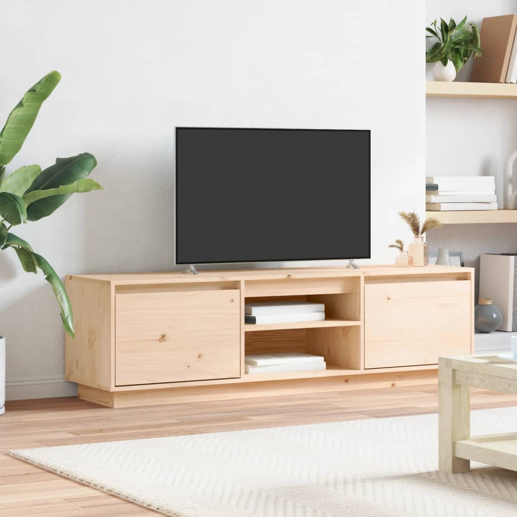 vidaXL Móvel para TV 140x35x40 cm madeira de pinho maciça
