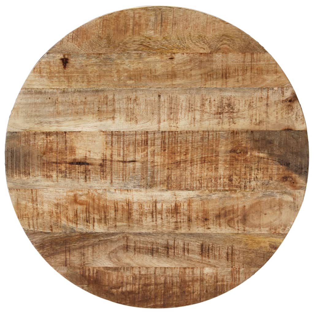 vidaXL Mesa de centro Ø68 cm madeira de mangueira áspera