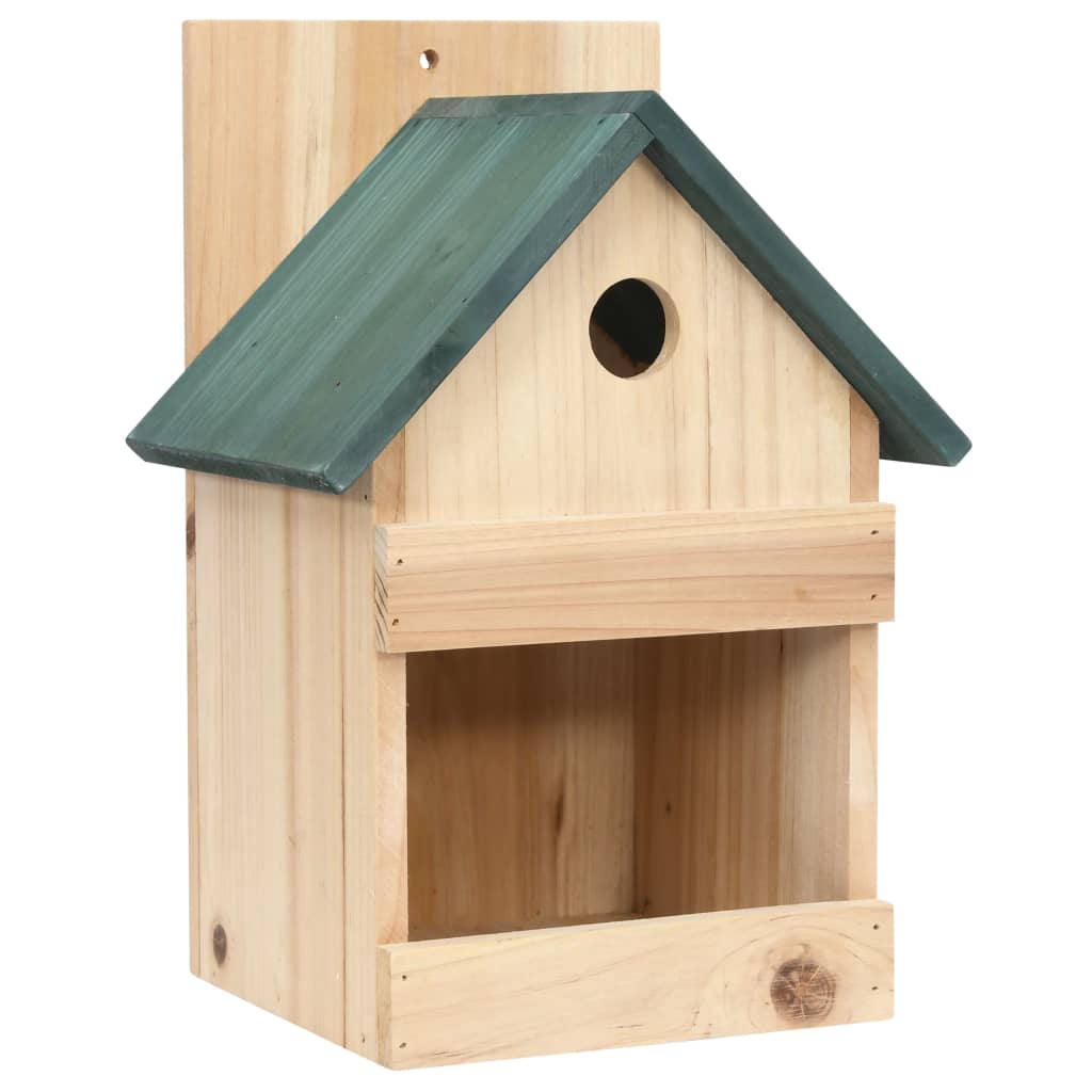 vidaXL Casas para pássaros 4 pcs 23x19x33 cm madeira de abeto