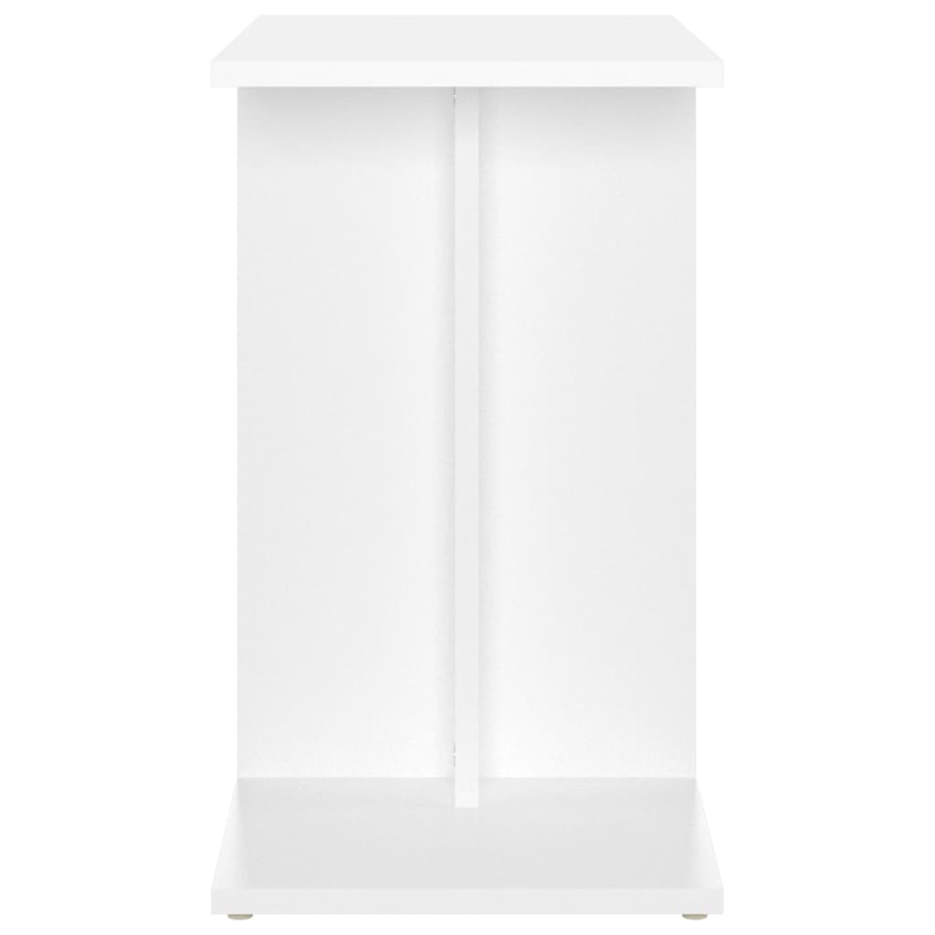 vidaXL Mesa de apoio 50x30x50 cm contraplacado branco