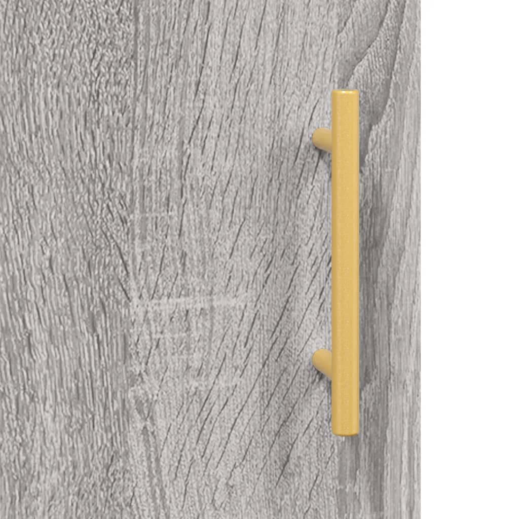 vidaXL Armário de parede 60x31x60 cm derivados madeira cinzento sonoma