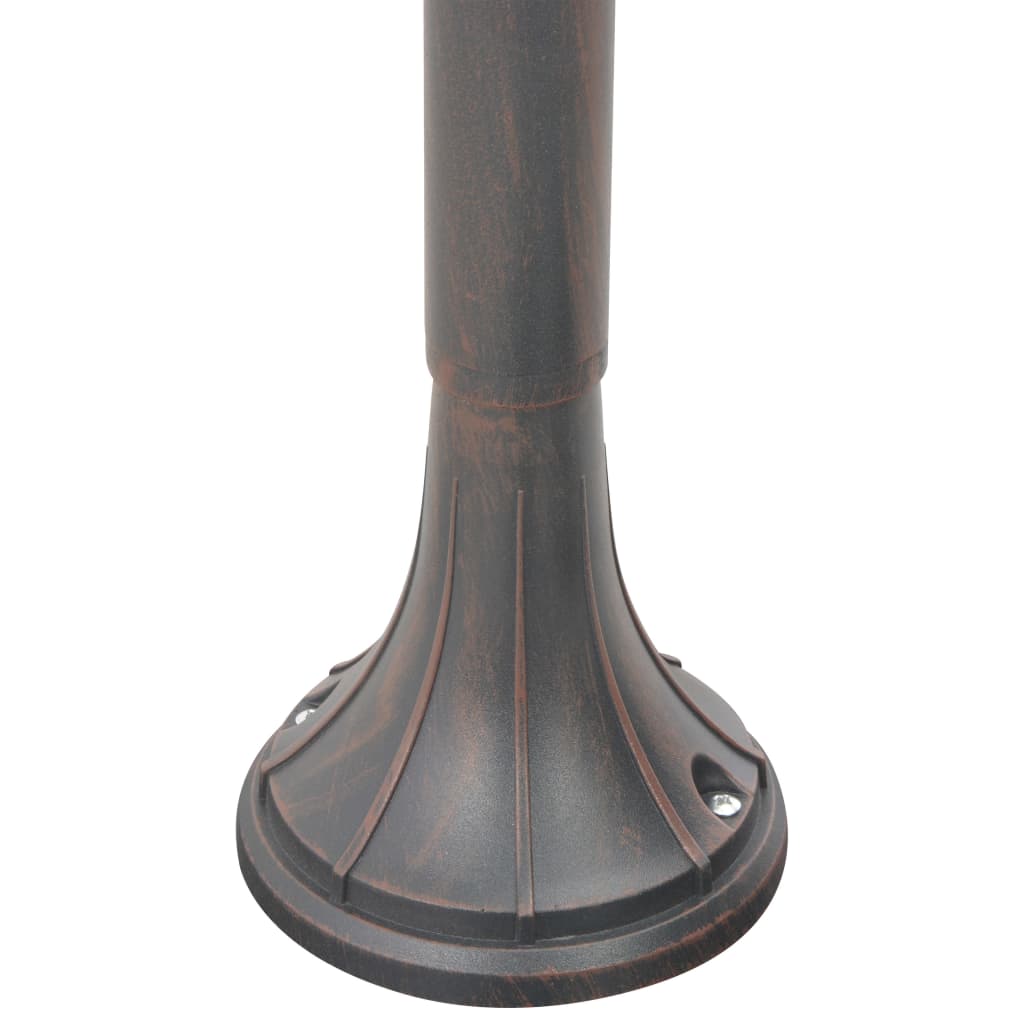 vidaXL Candeeiro de pé para jardim E27 120 cm alumínio bronze