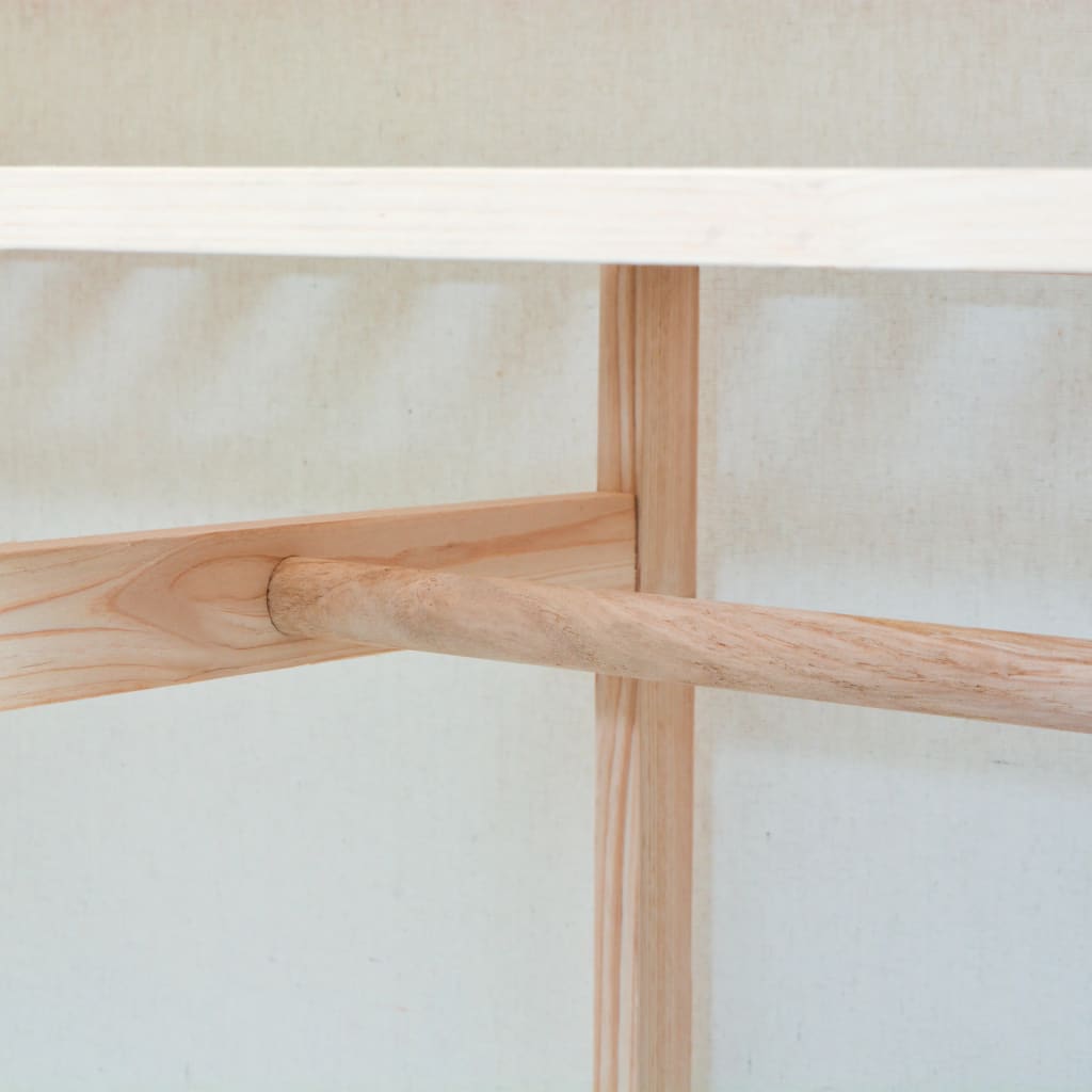 vidaXL Roupeiro em tecido e madeira de pinho 110x40x170 cm