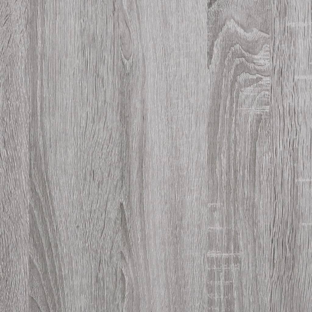 vidaXL Banco de arrumação 42x42x46cm derivados madeira cinzento sonoma