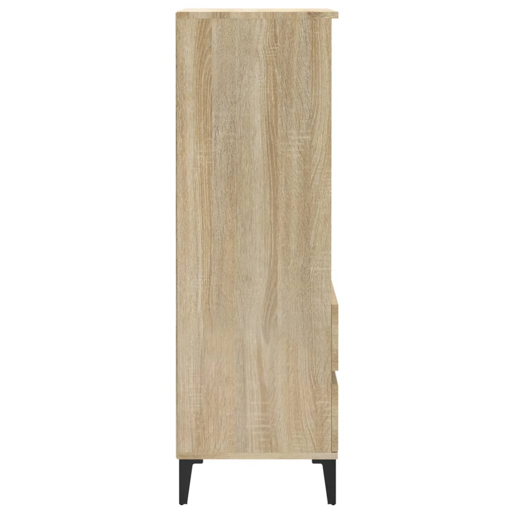 vidaXL Aparador alto 40x36x110 cm derivados de madeira carvalho sonoma