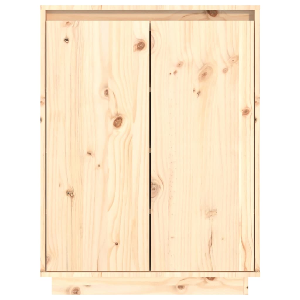 vidaXL Sapateira 60x35x80 cm madeira de pinho maciça