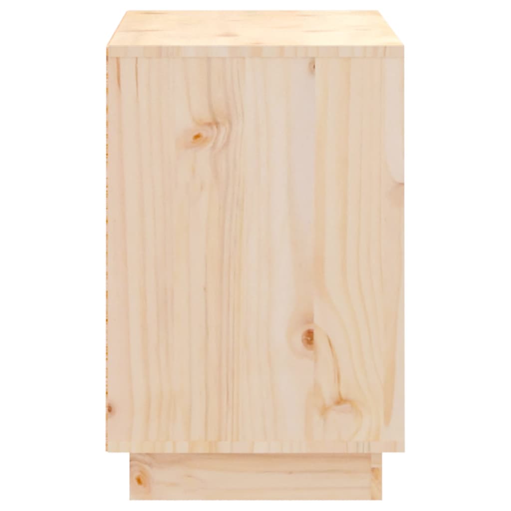 vidaXL Sapateira 110x34x52 cm madeira de pinho maciça