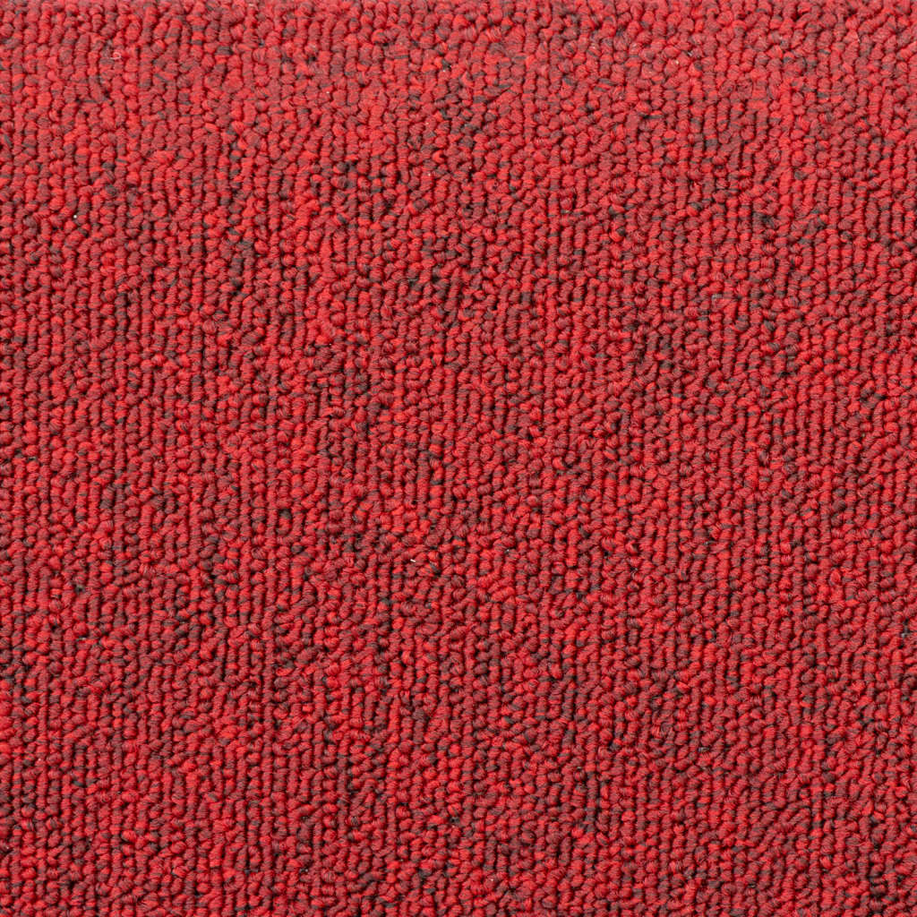 vidaXL Tapetes de escada 15 pcs 65x24x4 cm vermelho bordô