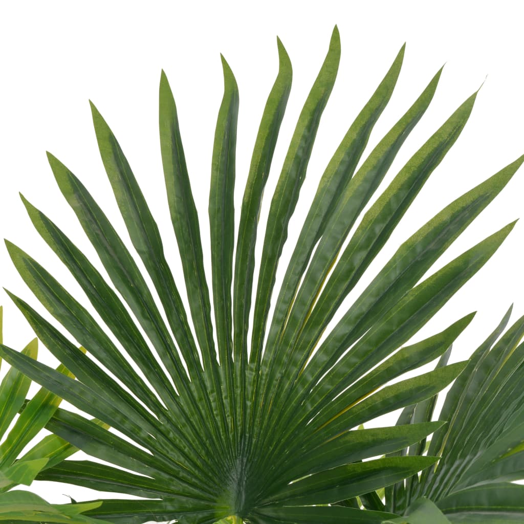 vidaXL Palmeira artificial com vaso 70 cm verde