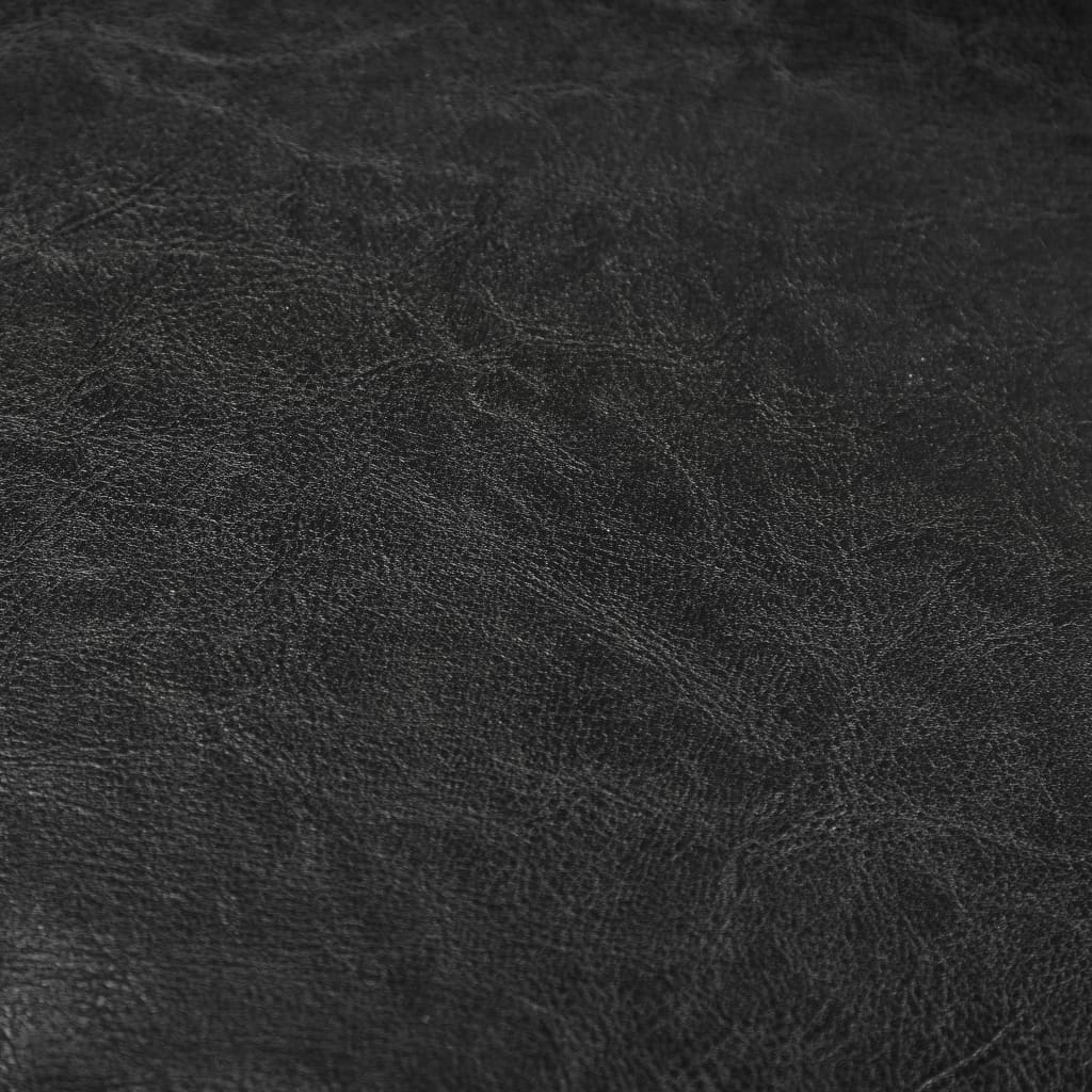 vidaXL Poltrona em couro artificial preto