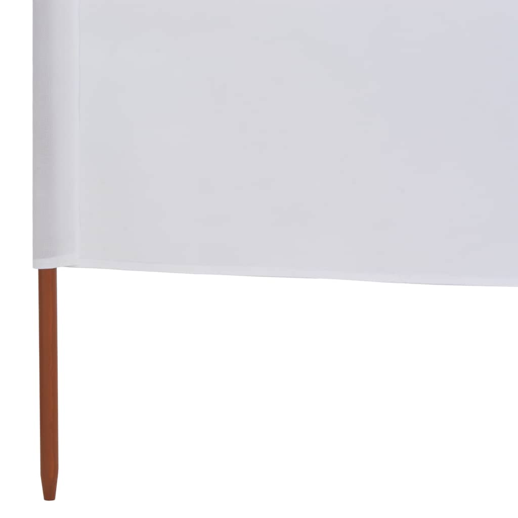 vidaXL Para-vento com 3 painéis em tecido 400x120 cm branco