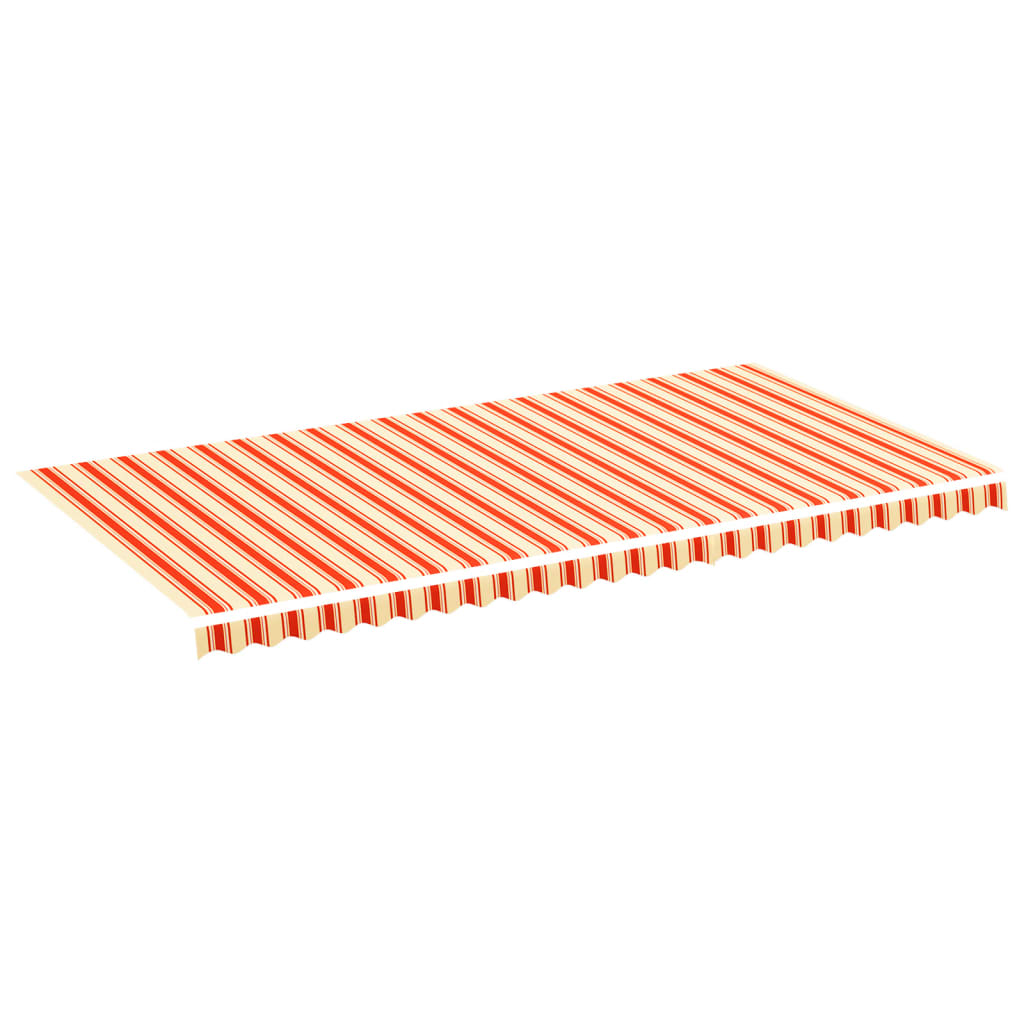 vidaXL Tecido de substituição para toldo 6x3 m amarelo e laranja