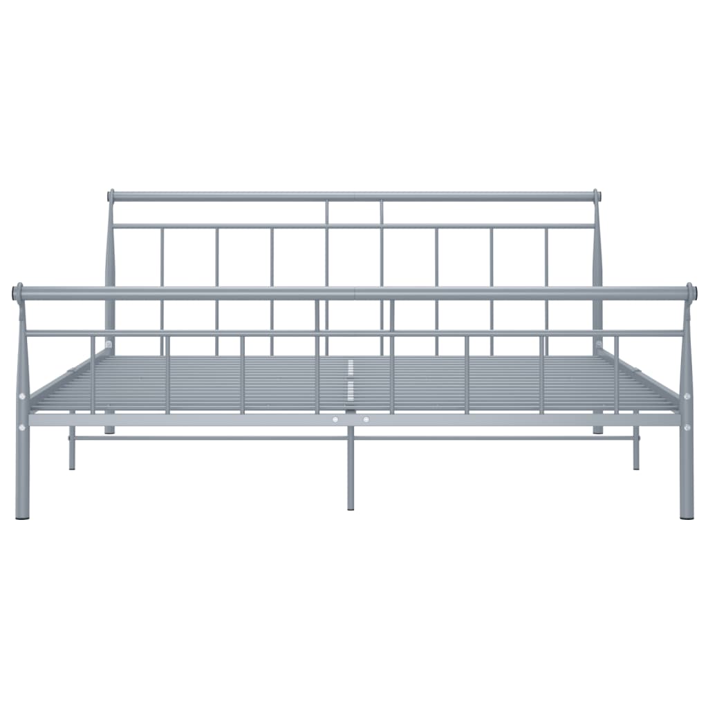 vidaXL Estrutura de cama 160x200 cm metal cinzento