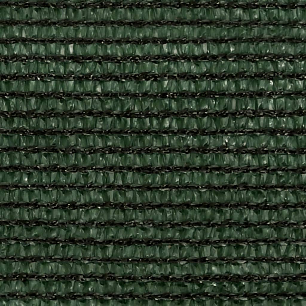 vidaXL Para-sol estilo vela 160 g/m² 4,5x4,5x4,5 m PEAD verde-escuro