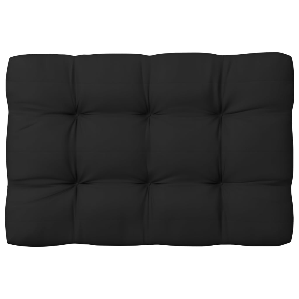 vidaXL Almofadões para sofás de paletes 7 pcs preto