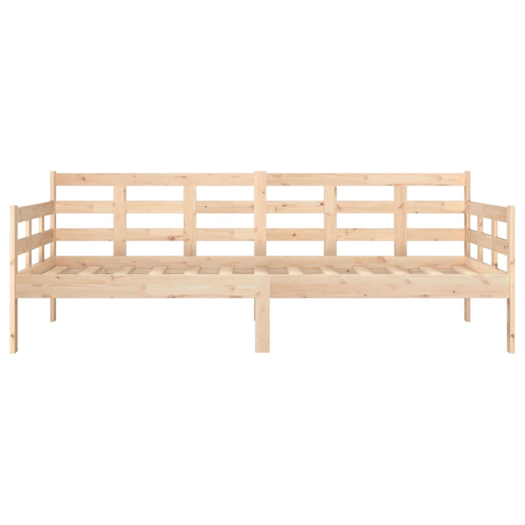 vidaXL Sofá-cama madeira de pinho maciça 90x190 cm